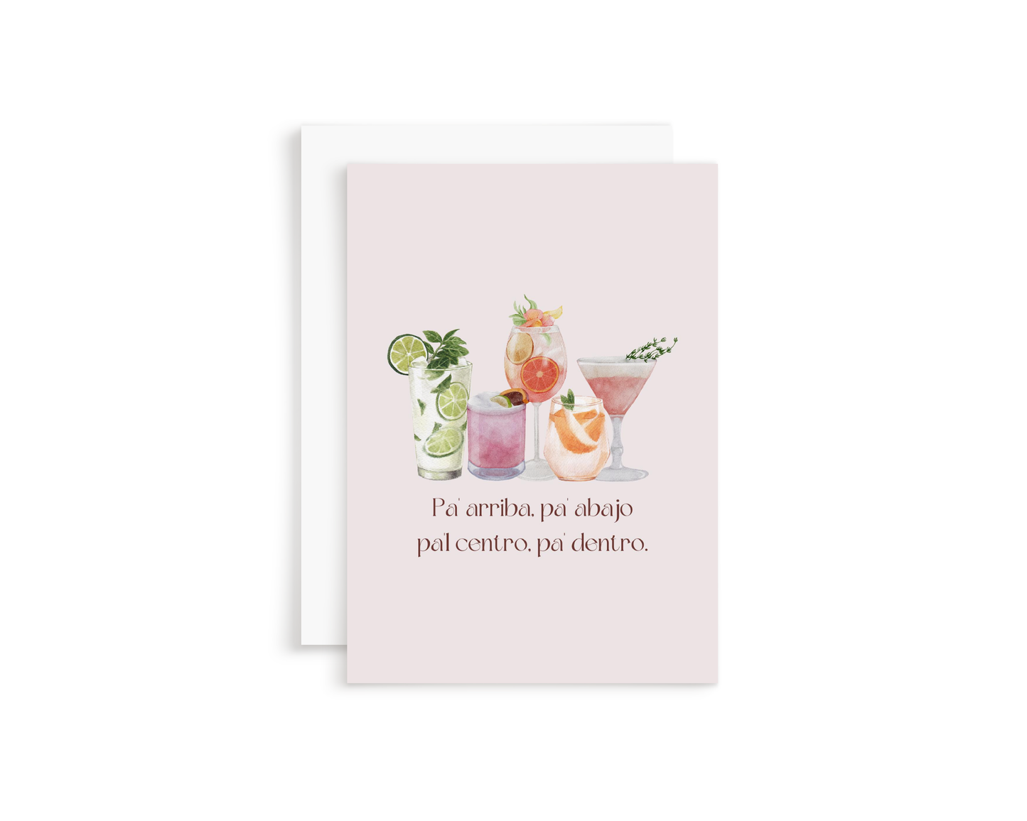 Arriba, Abajo, Centro, Dentro Greeting Card