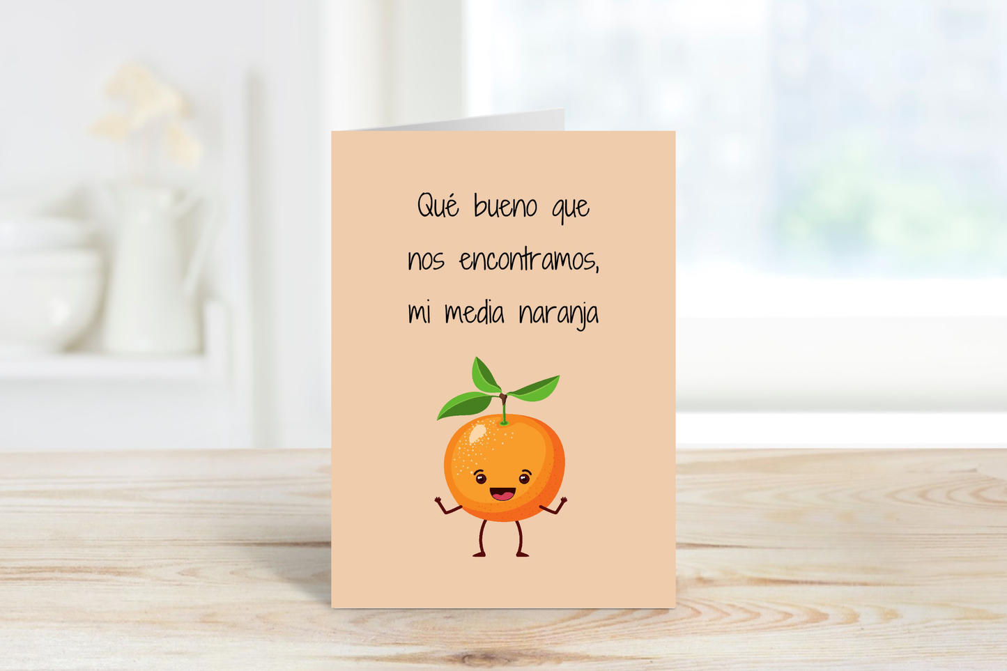 Media Naranja Greeting Card
