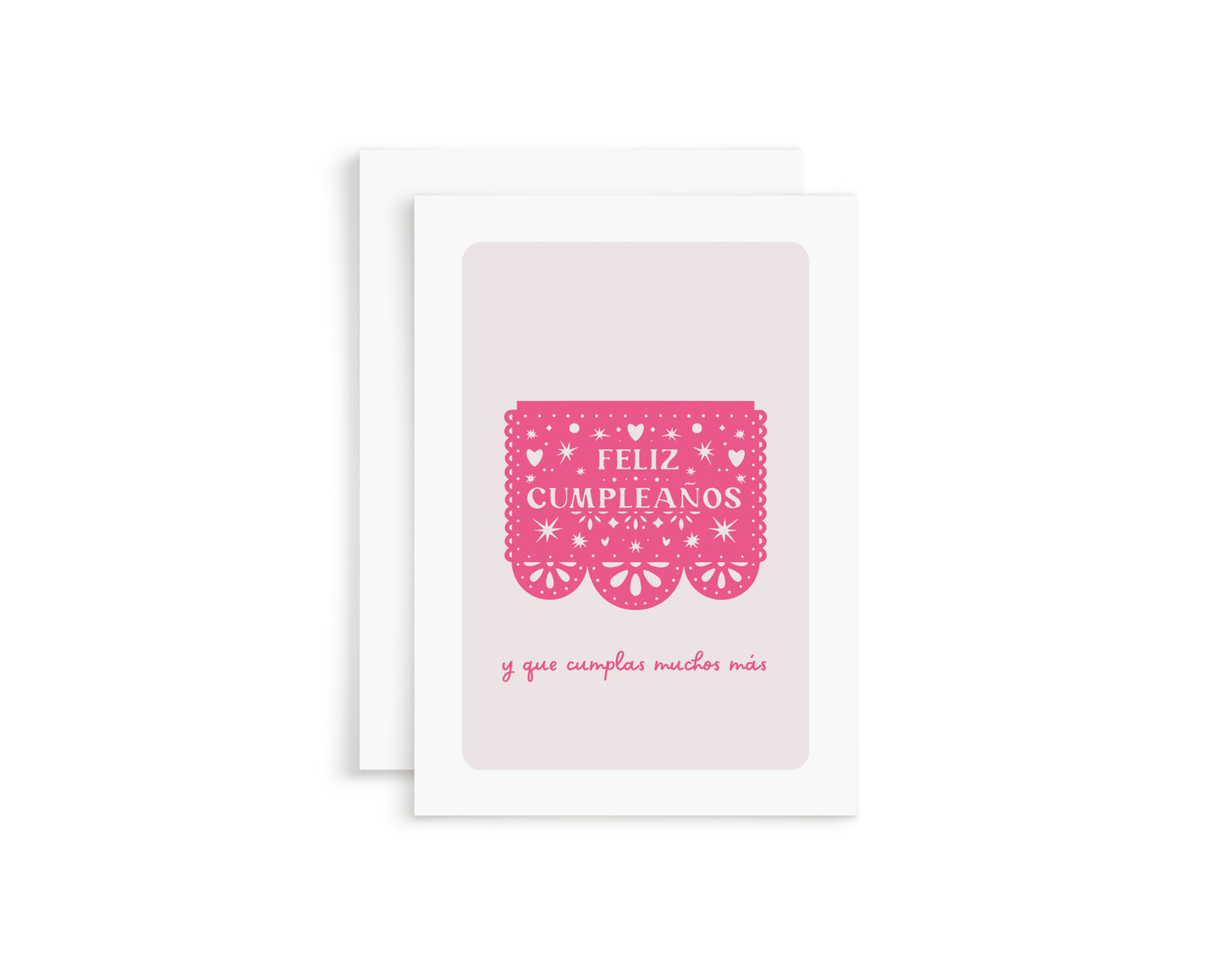 Pink Feliz Cumpleaños Greeting Card