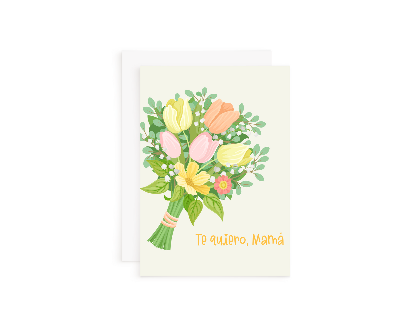Yellow Te Quiero Mama Card
