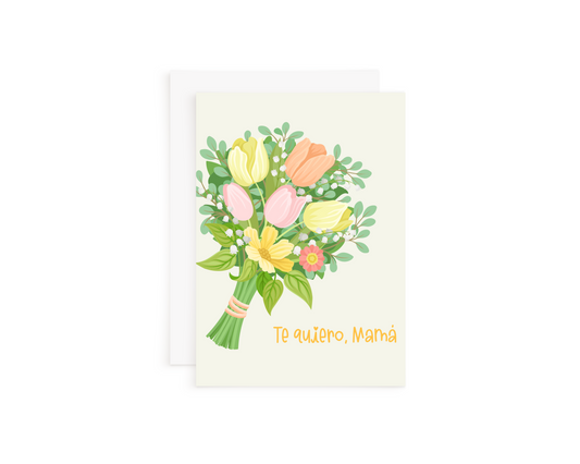 Yellow Te Quiero Mama Card