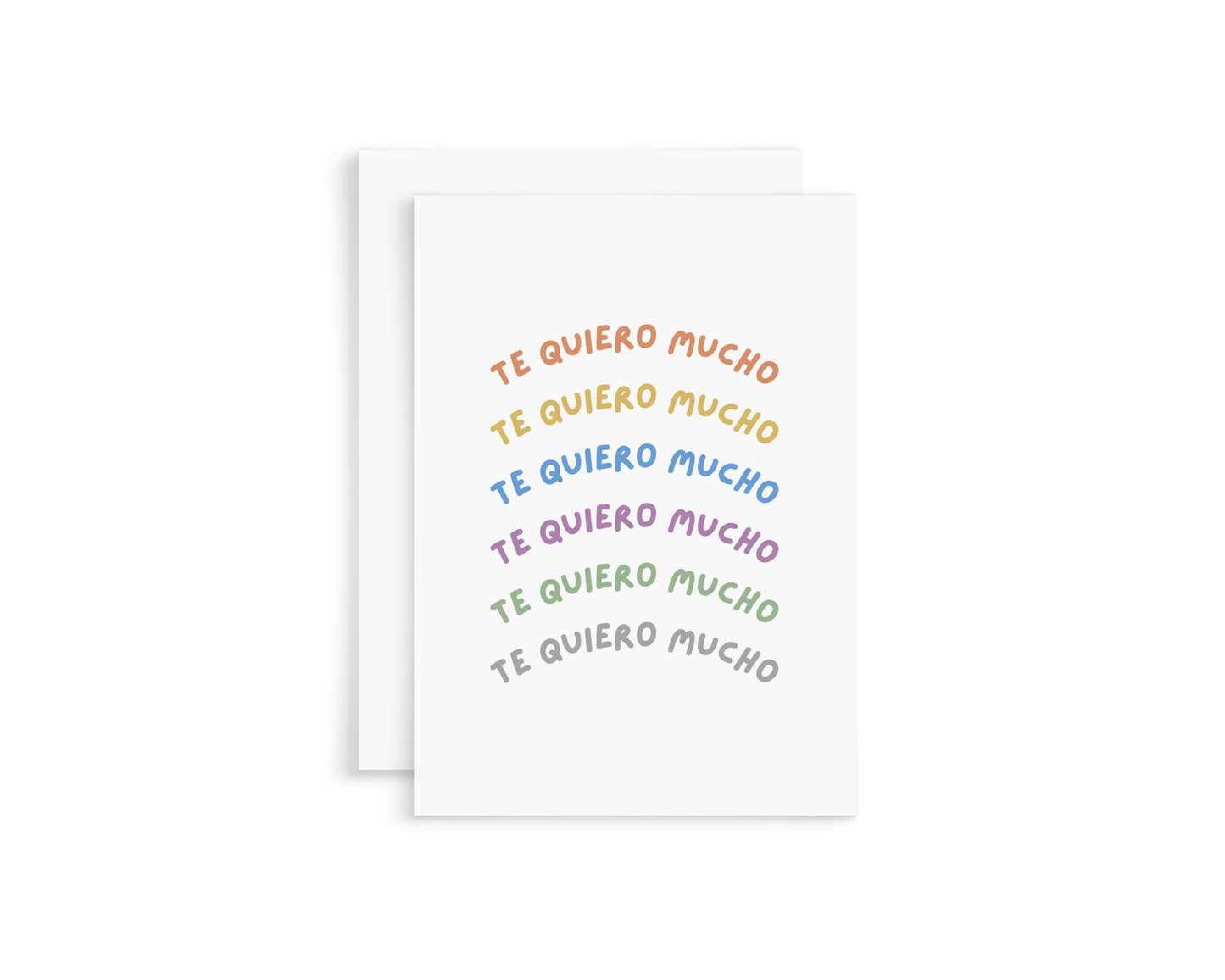 Te Quiero Colors Greeting Card