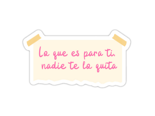 Para Ti Sticky Note Sticker