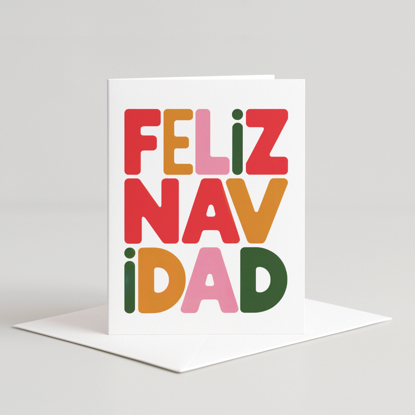 Feliz Navidad Colors Card
