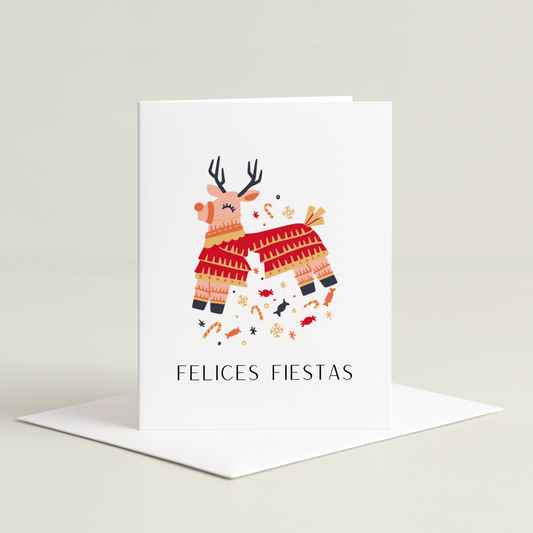 Reindeer Piñata Card
