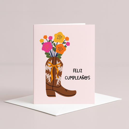 Cowgirl Birthday Card