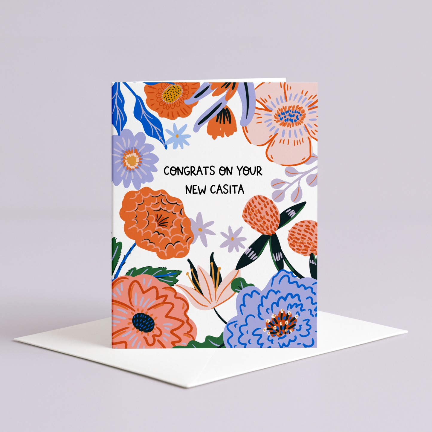 Floral Casita Card