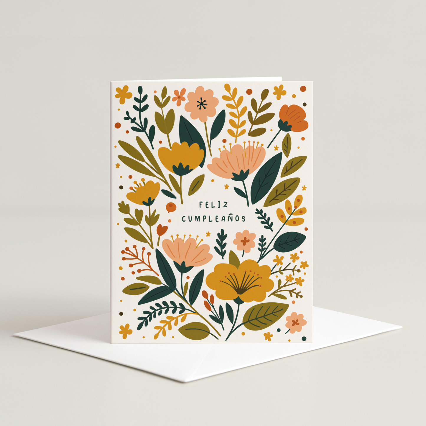 Cool Floral Birthday Card