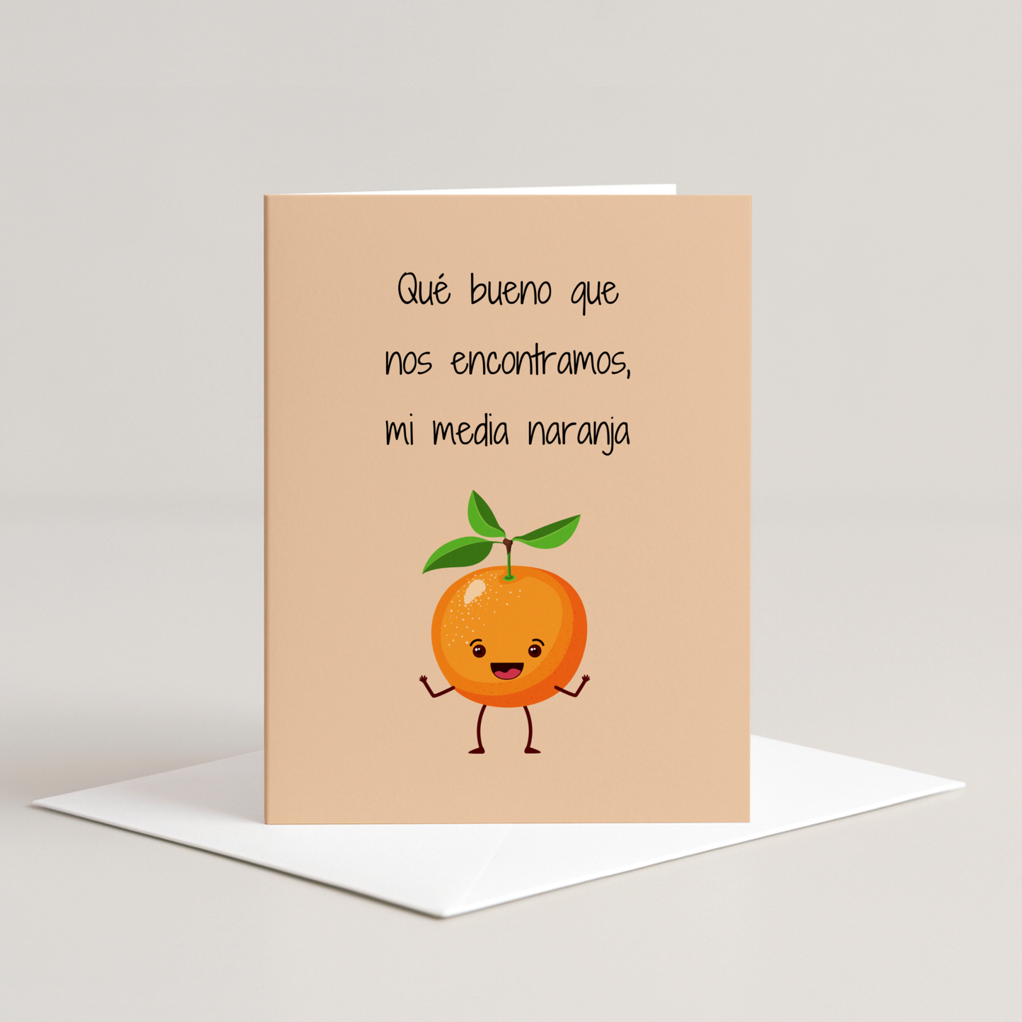 Media Naranja Greeting Card