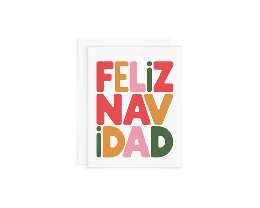 Feliz Navidad Colors Card