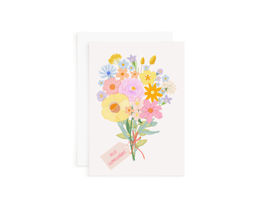 Feliz Cumpleaños Bouquet Card