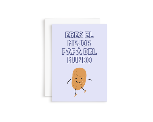 Mejor Papa Greeting Card