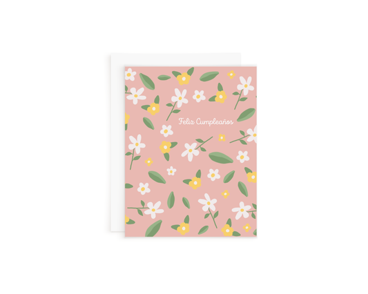Pastel Feliz Cumpleaños Card
