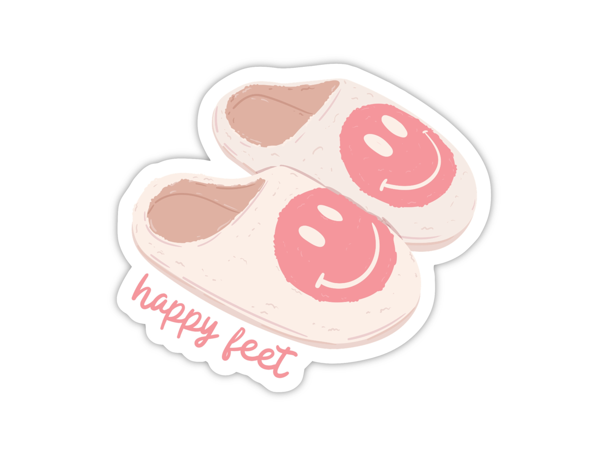 Smiley Slippers Sticker