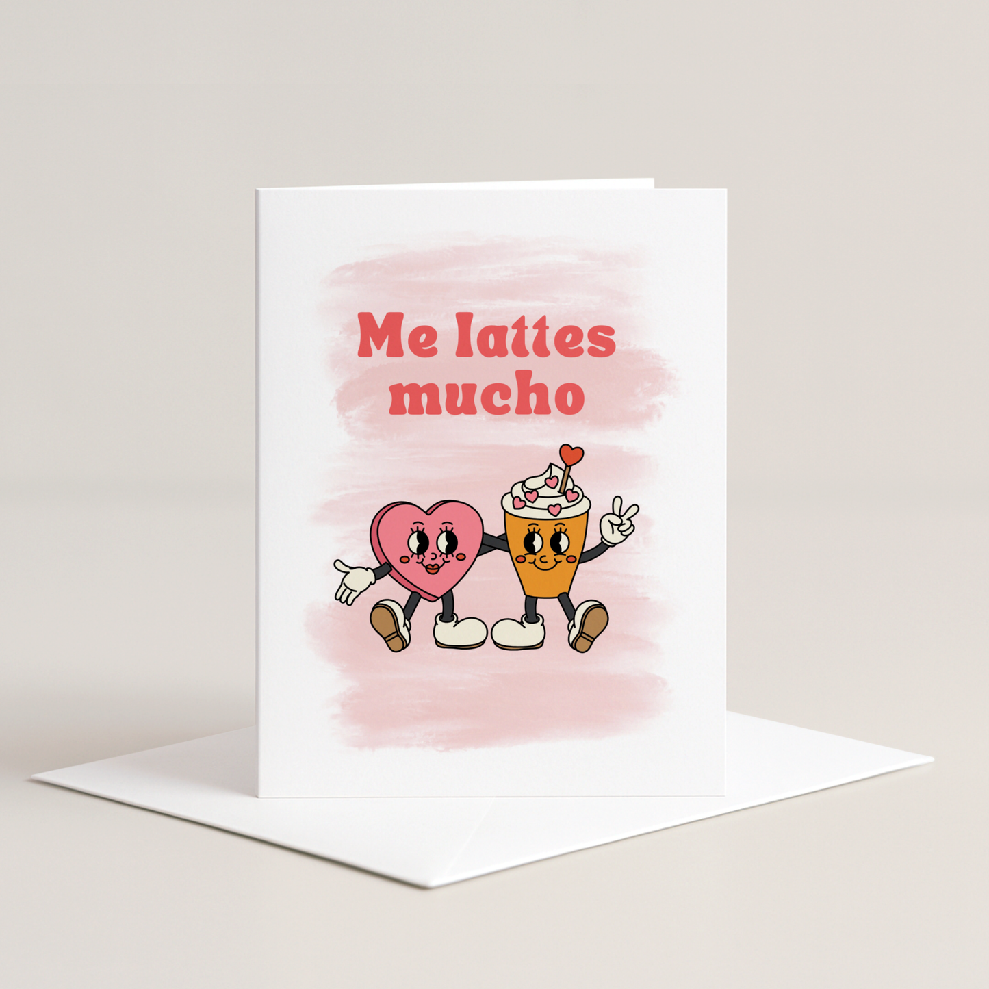 Me Lattes Mucho Greeting Card