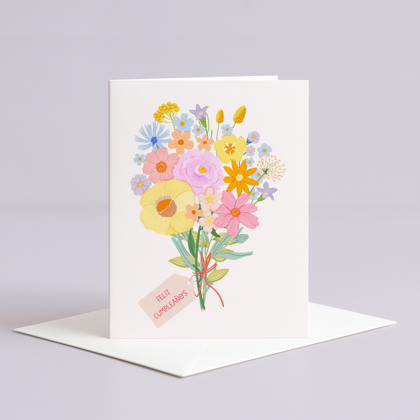 Feliz Cumpleaños Bouquet Card