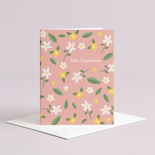 Pastel Feliz Cumpleaños Card