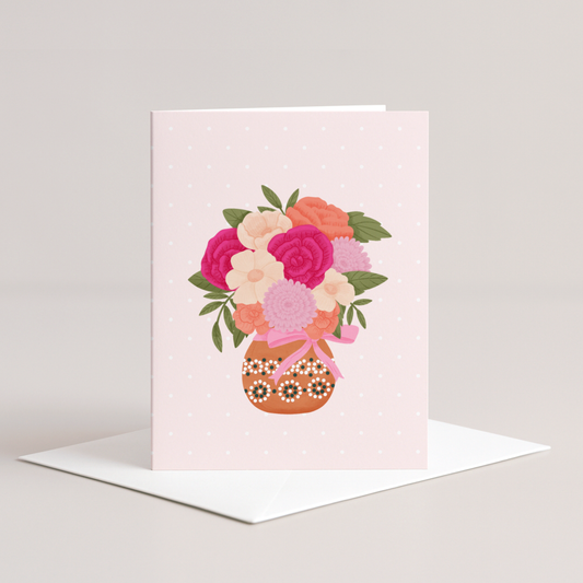Mexican Flower Bouquet Card