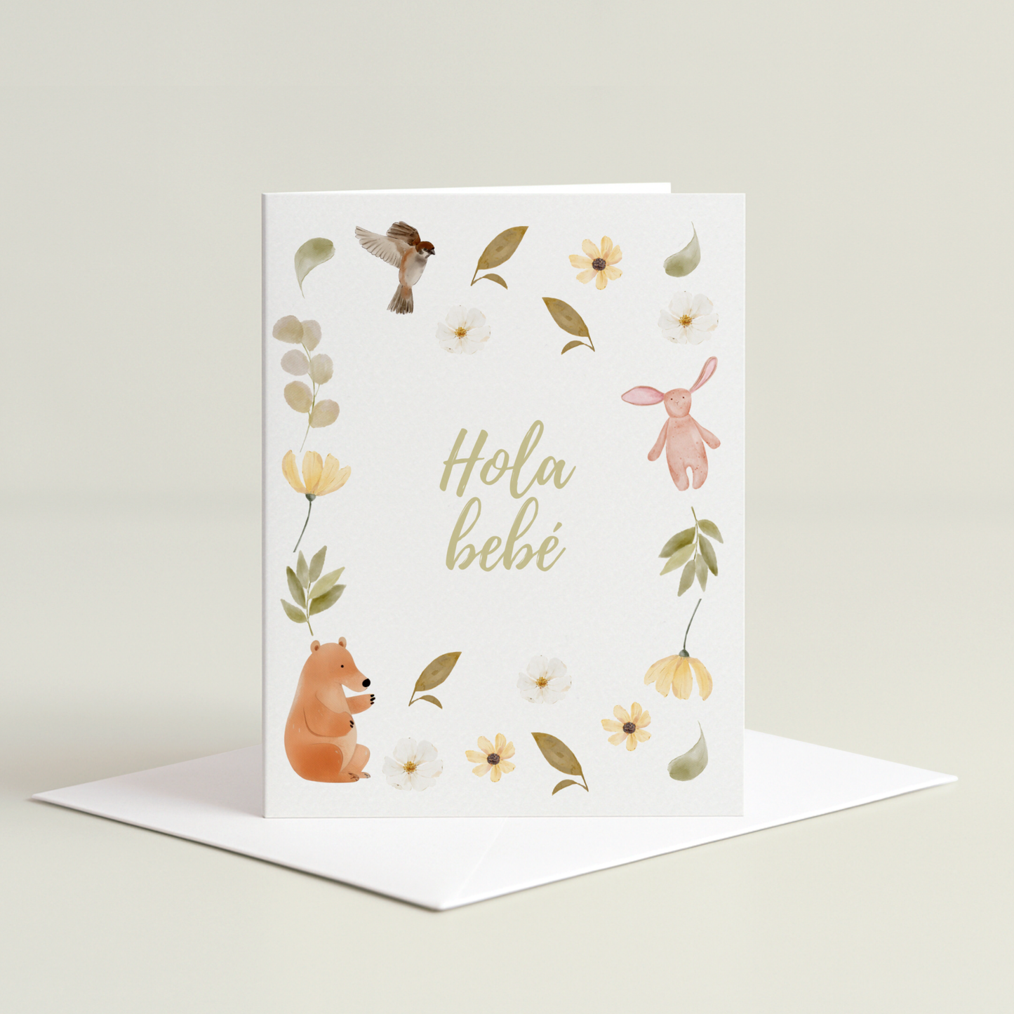 Hola Bebé Greeting Card