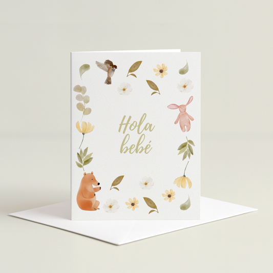 Hola Bebé Greeting Card