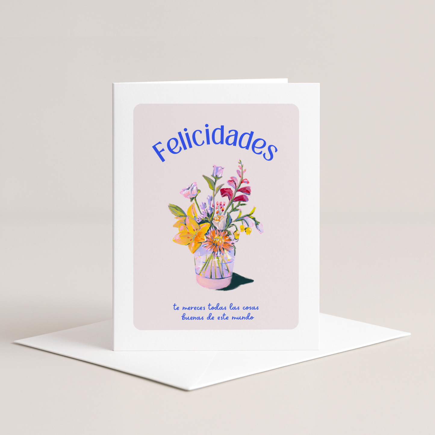 Felicidades Floral Greeting Card