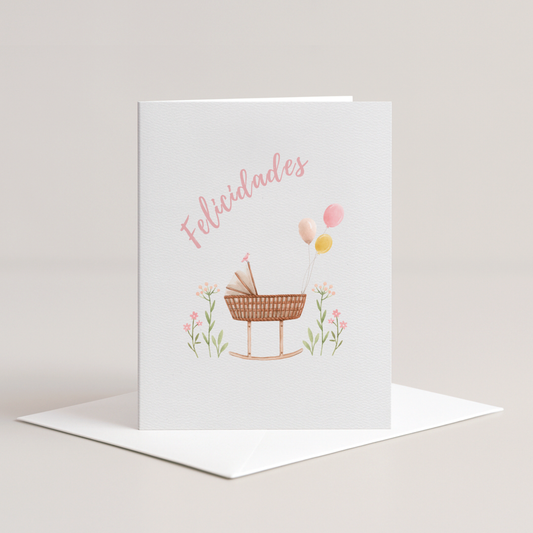 Felicidades Baby Greeting Card
