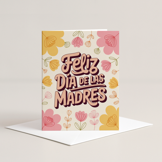 Floral Dia de las Madres Card