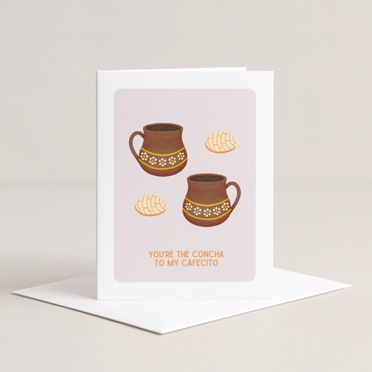 Conchas and Cafecito Greeting Card