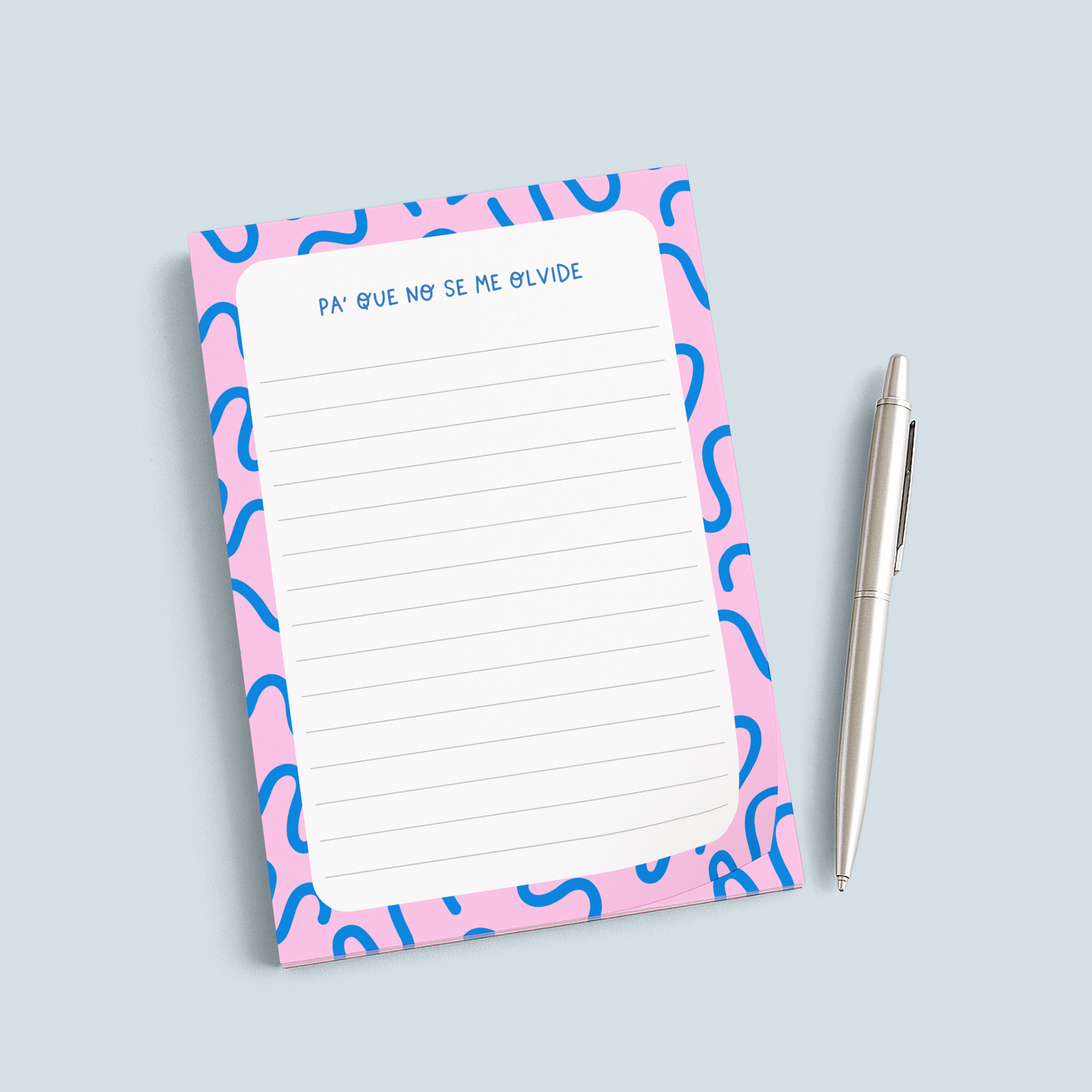 Squiggles Spanish Notepad
