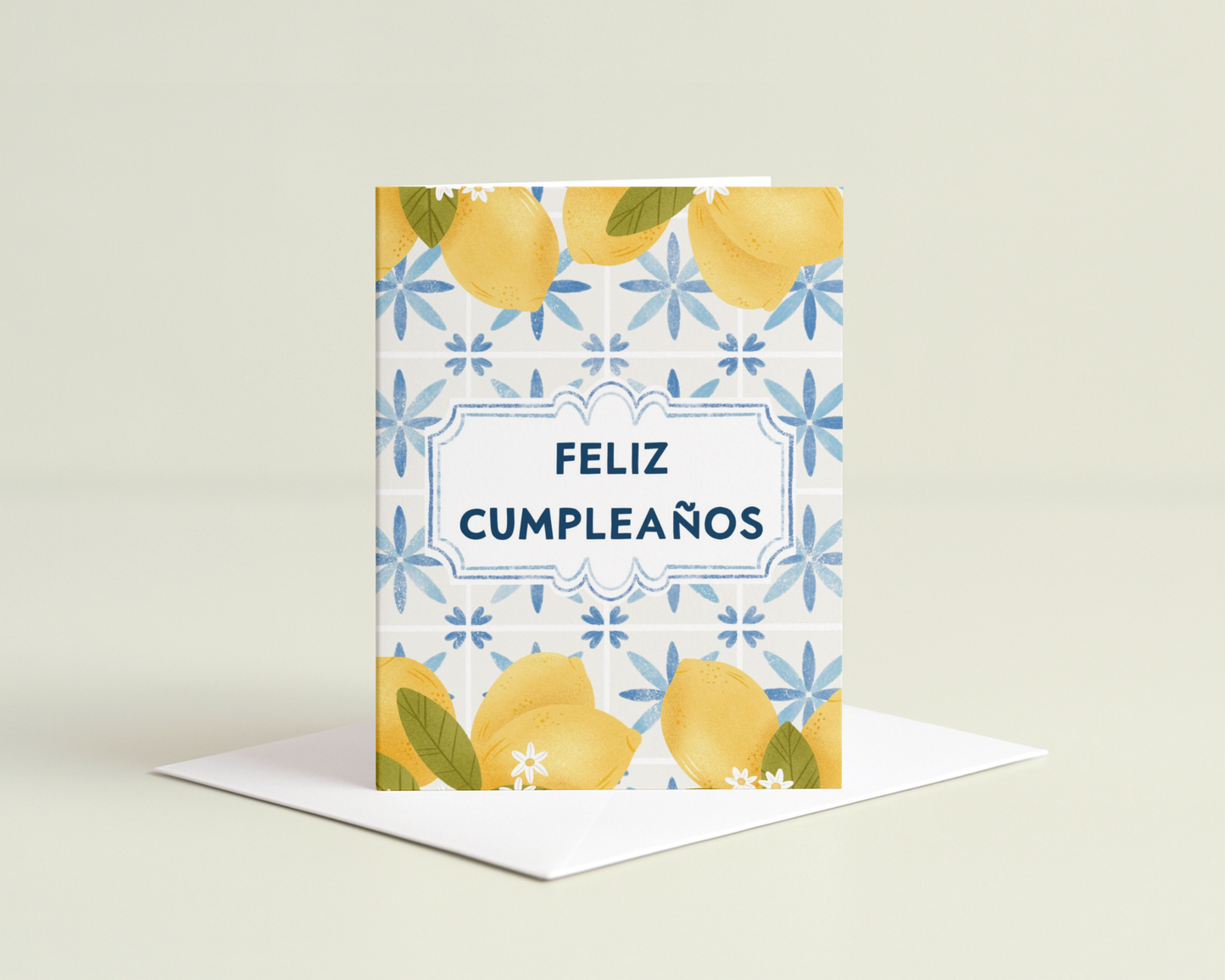 Lemons Feliz Cumpleaños Greeting Card