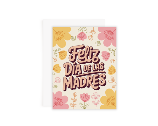 Floral Dia de las Madres Card