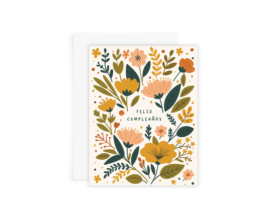 Cool Floral Birthday Card