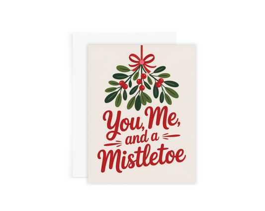 Mistletoe Christmas Card