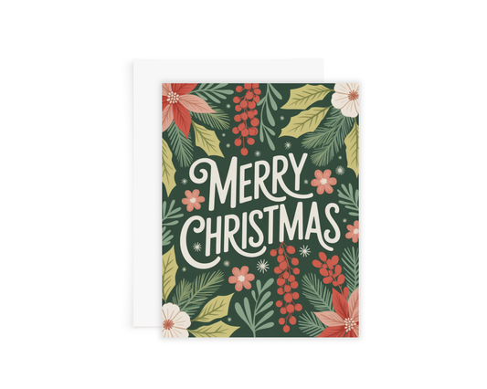 Merry Christmas Foliage Card